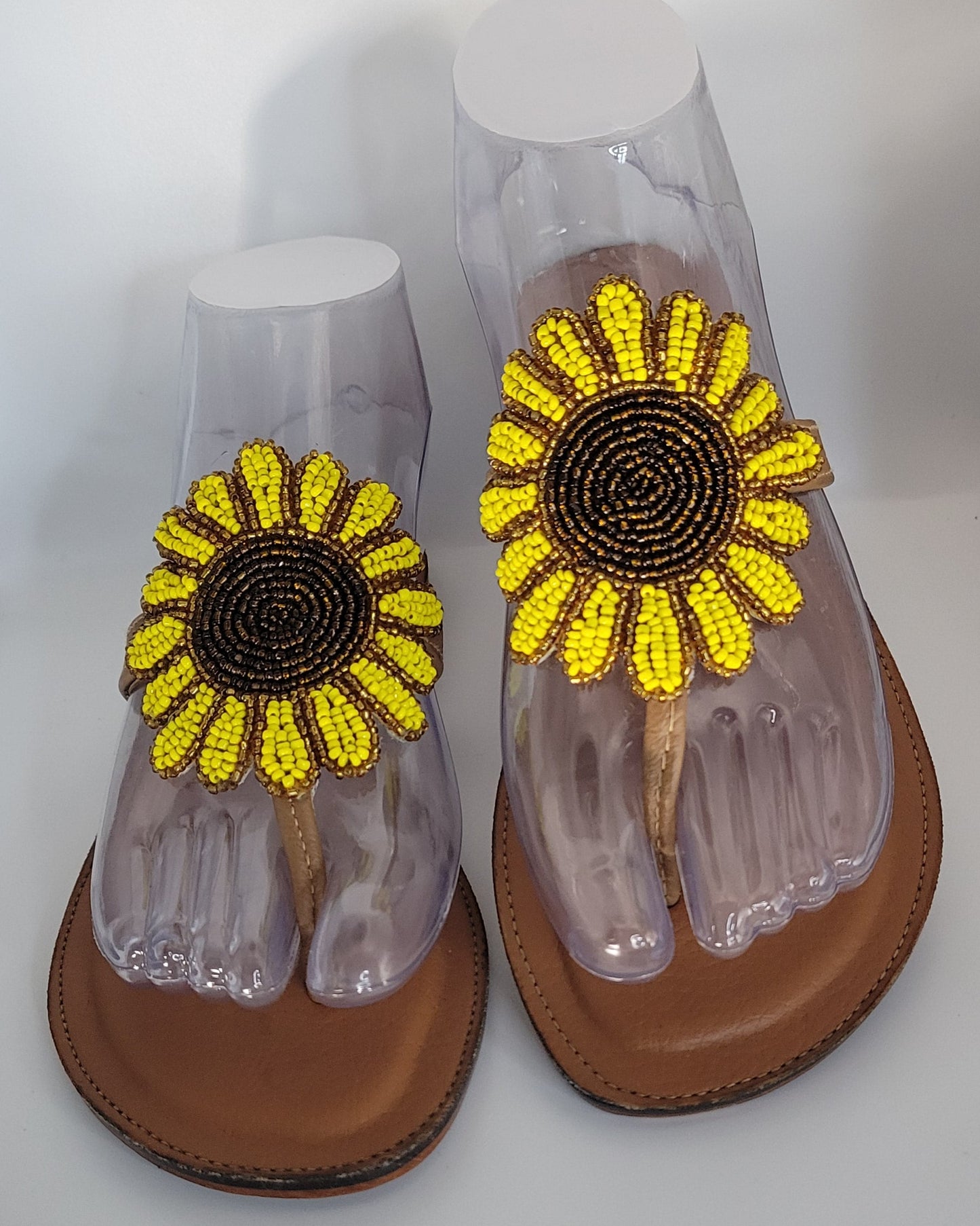 Safiya Beaded Leather Sandals